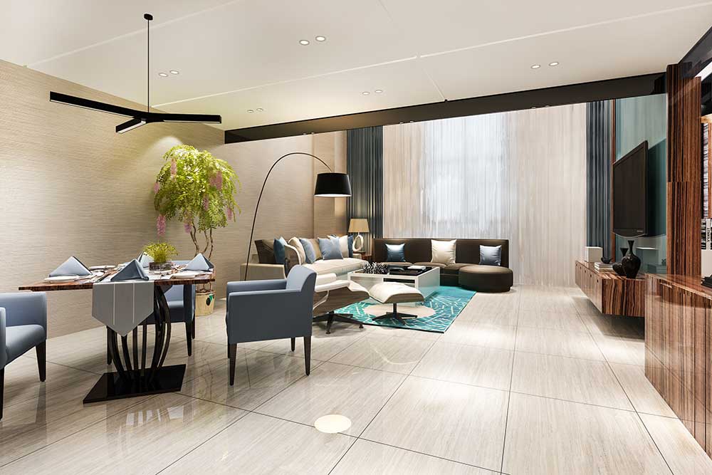 The Cascades Neopolis spacious living area